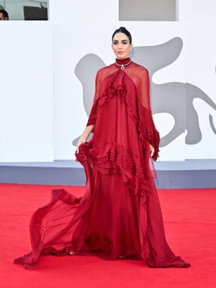 IPA88277077 - Venice, 83rd Venice International Film Festival 2026 - Night 7. Red carpet for the film Bunker. Pictured: Rocio Munoz Morales  Copyright: xSimonexComix xPoolxPhotoxEventsx08x IPA88277077