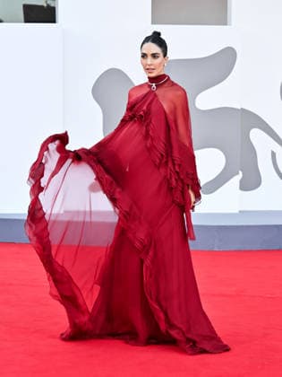 IPA88277081 - Venice, 83rd Venice International Film Festival 2026 - Night 7. Red carpet for the film Bunker. Pictured: Rocio Munoz Morales  Copyright: xSimonexComix xPoolxPhotoxEventsx08x IPA88277081