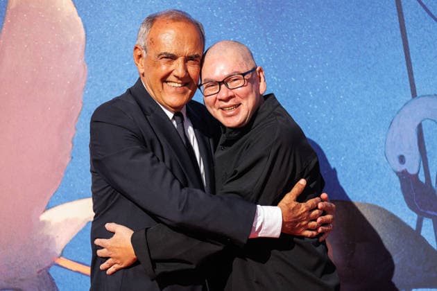 83rd Venice International Film Festival in Venice, Italy - 08 Sep 2026. Italian director of the Venice Film Festival Alberto Barbera and Taiwanese director Tsai Ming-liang is seen during the red carpet of the film Weichen (Dust) at the 83rd Venice International Film Festival at the Sala Giardino. Venice Italy Copyright: xMarcoxBaradax xSOPAxImagesx 20260907_RED CARPET DUST-7