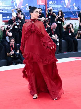 IPA88277355 - Venice, 83rd Venice International Film Festival 2026 - Night 7. Red carpet for the film Bunker. Pictured: Rocio Munoz Morales  Copyright: xAlbertoxTerenghi PoolxPhotoxEvenx xPoolxPhotoxEventsx08x IPA88277355