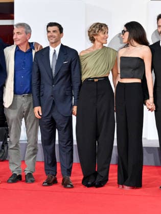 IPA88280679 - Venice, 83rd Venice International Film Festival 2026 - Night 7. Red carpet event for the film Bunker. Pictured: Anna Foglietta and Paolo Sopranzetti  Copyright: xSimonexComix xPoolxPhotoxEventsx08x IPA88280679