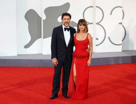 September 8, 2026, Venice Lido, Veneto, Italy: JAVIER BARDEM and PENELOPE CRUZ during the red carpet arrivals ahead of the Premiere screening of the movie Bunker at the 83rd Venice Film Festival at Sala Grande in Venice Lido, Italy. Venice Lido Italy  - ZUMAc179 20260908_zep_c179_247 Copyright: xMickaelxChavetx