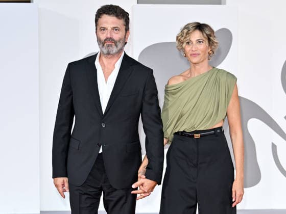 IPA88282261 - Venice, 83rd Venice International Film Festival 2026 - Night 7. Red carpet for the film Bunker. Pictured: Anna Foglietta and Guido Caprino  Copyright: xSimonexComix xPoolxPhotoxEventsx08x IPA88282261