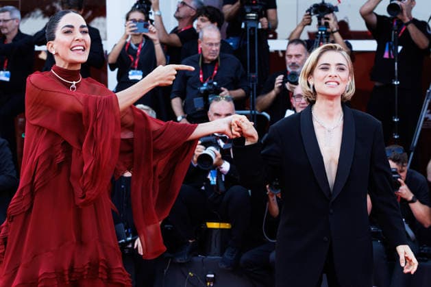 IPA88283620 - Rocio Munoz Morales and Greta Scarano attend the *Bunker* screening during the 83rd Venice International Film Festival at the Sala Grande on September 8, 2026, in Venice, Italy. Photo: Cinzia Camela.  Copyright: xCinziaxCamela LiveMediax xx IPA88283620