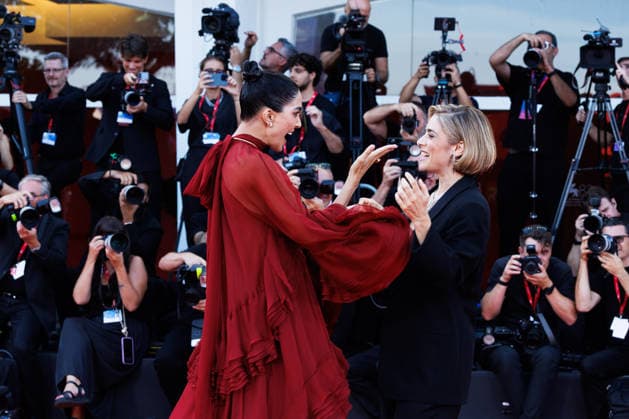 IPA88283601 - Rocio Munoz Morales and Greta Scarano attend the *Bunker* screening during the 83rd Venice International Film Festival at the Sala Grande on September 8, 2026, in Venice, Italy. Photo: Cinzia Camela.  Copyright: xCinziaxCamela LiveMediax xx IPA88283601