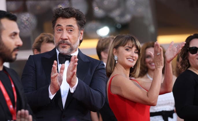 September 8, 2026, Venice, Italy: Javier Bardem and Penelope Cruz attend the premiere of Bunker during the 83rd Venice International Film Festival at Palazzo del Cinema on the Lido in Venice, Italy, on 08 September 2026. Photo: Venice Italy - ZUMAm179 20260908_zep_m179_120 Copyright: xAlecxMichaelx