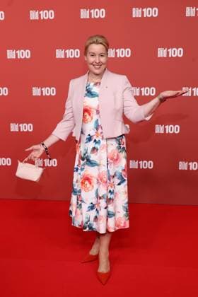 BILD100 2026 Franziska Giffey Roter Teppich zu BILD100 2026, Axel-Springer-Neubau, Berlin, Datum: 08.09.2026 Copyright: xEventpress Kratschx
