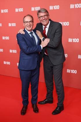 BILD100 2026 Alexander Dobrindt, Wolfram Weimer Roter Teppich zu BILD100 2026, Axel-Springer-Neubau, Berlin, Datum: 08.09.2026 Copyright: xEventpress Kratschx