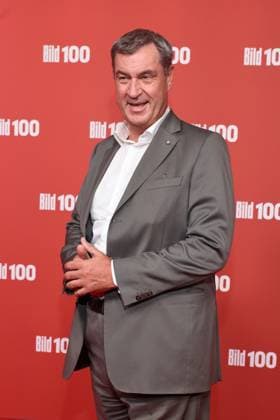 BILD100 2026 Markus Söder Roter Teppich zu BILD100 2026, Axel-Springer-Neubau, Berlin, Datum: 08.09.2026 Copyright: xEventpress Kratschx