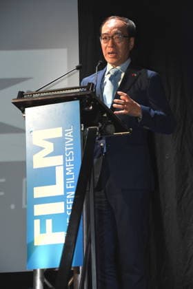 Prof. Dr. Ian-Tsing Generaldirektor Taiwan Taipeh-Vertretung Starnberg 08.09.2026 Schlossberghalle 20. Fuenf Seen Filmvestival Taiwan-Abend in Kooperation mit der Taipeh-Vertretung in der Bundesrepublik Deutschland (Büro München) statt. Dr. Ian-Tsing Generaldirektor Foto Starnberg