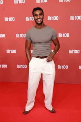 08.09.2026, Tijan Njie auf dem Roten Teppich zu BILD100 2026, Axel-Springer-Neubau, Berlin, Berlin