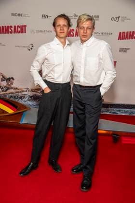 ABB ADAMSACHT- Felix Kammerer und Leonhard Kunz zu Gast auf dem roten Teppich bei der Berlin Premiere des Kino Films Adams Acht Im Kino Zoo Palast am 08.09.2026 in Berlin Berlin Deutschland