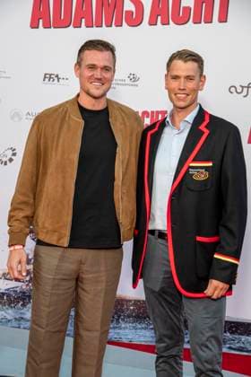 ABB ADAMSACHT- Andreas Kuffner und Olaf Roggensack zu Gast auf dem roten Teppich bei der Berlin Premiere des Kino Films Adams Acht Im Kino Zoo Palast am 08.09.2026 in Berlin Berlin Deutschland