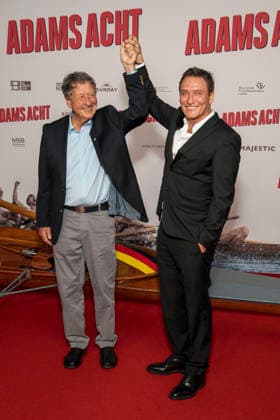 ABB ADAMSACHT- Oliver Masucci und Klaus Bittner zu Gast auf dem roten Teppich bei der Berlin Premiere des Kino Films Adams Acht Im Kino Zoo Palast am 08.09.2026 in Berlin Berlin Deutschland