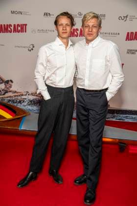 ABB ADAMSACHT- Felix Kammerer und Leonhard Kunz zu Gast auf dem roten Teppich bei der Berlin Premiere des Kino Films Adams Acht Im Kino Zoo Palast am 08.09.2026 in Berlin Berlin Deutschland