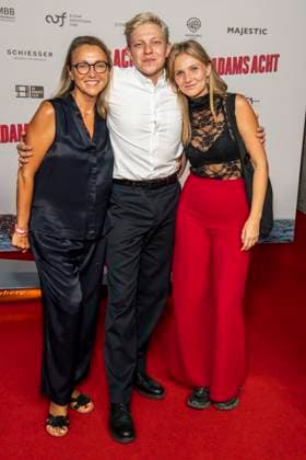 ABB ADAMSACHT- Illona Christina Schulz, Leonhard Kunz und Jelena Kunz zu Gast auf dem roten Teppich bei der Berlin Premiere des Kino Films Adams Acht Im Kino Zoo Palast am 08.09.2026 in Berlin Berlin Deutschland