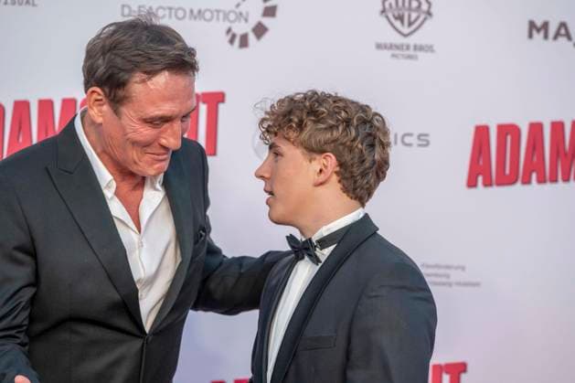 ABB ADAMSACHT- Vito Wiesner und Oliver Masucci Vater und Sohn zu Gast auf dem roten Teppich bei der Berlin Premiere des Kino Films Adams Acht Im Kino Zoo Palast am 08.09.2026 in Berlin Berlin Deutschland