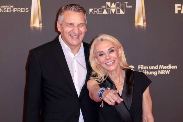Oliver Schablitzki und Inga Leschek bei der Verleihung des Deutschen Fernsehpreises 2026 - Die Nacht der Kreativen in der Flora. Köln, 08.09.2026