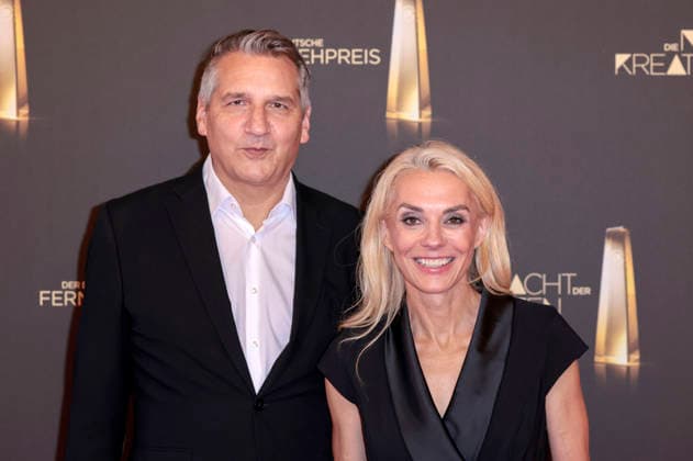 Oliver Schablitzki und Inga Leschek bei der Verleihung des Deutschen Fernsehpreises 2026 - Die Nacht der Kreativen in der Flora. Köln, 08.09.2026