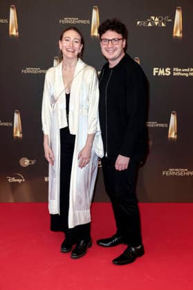 Victoria Hillestad und Julian Erhardt bei der Verleihung des Deutschen Fernsehpreises 2026 - Die Nacht der Kreativen in der Flora. Köln, 08.09.2026