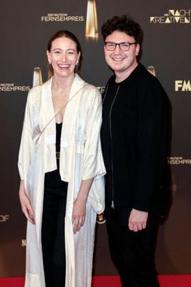 Victoria Hillestad und Julian Erhardt bei der Verleihung des Deutschen Fernsehpreises 2026 - Die Nacht der Kreativen in der Flora. Köln, 08.09.2026