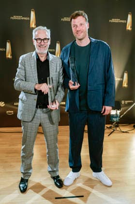 Stefan Will und Robert Henke bei der Verleihung des Deutschen Fernsehpreises 2026 - Die Nacht der Kreativen in der Flora. Köln, 08.09.2026