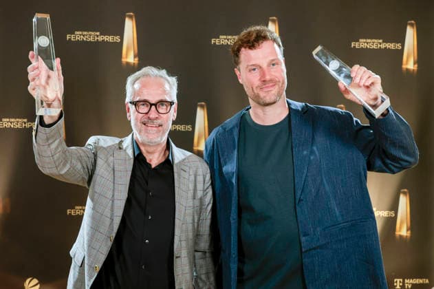 Entertainment Bilder des Tages #2 Stefan Will und Robert Henke bei der Verleihung des Deutschen Fernsehpreises 2026 - Die Nacht der Kreativen in der Flora. Köln, 08.09.2026