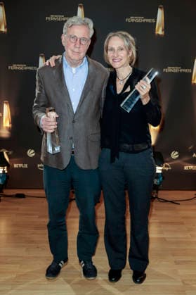 Rolf Basedow und Nicole Armbruster bei der Verleihung des Deutschen Fernsehpreises 2026 - Die Nacht der Kreativen in der Flora. Köln, 08.09.2026