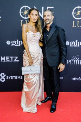 08.09.2026. Bonn. (l-r) Domenica und Roberto Graci Maldonado beim Private Summer Gathering by One Luxury in der Villa Stella Rheni in Bonn. Bonn Villa Stella Rheni Nordrhein-Westfalen Deutschland