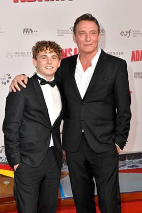 Vito Wiesner und Oliver Masucci bei der Premiere des Kinofilms Adams Acht im Zoo Palast. Berlin, 08.09.2026