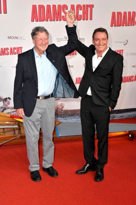 Klaus Bittner und Oliver Masucci bei der Premiere des Kinofilms Adams Acht im Zoo Palast. Berlin, 08.09.2026
