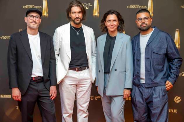 ABB KREATIVE- Marco Rottig, David Gesslbauer,Wesley William Salamone zu Gast auf dem roten Teppich bei der Gala Die Nacht der Kreativen Der Deutsche Fernsehpreis 2026 in der Flora am 08.09.2026 in Koeln NRW Deutschland