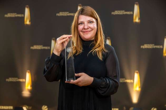 ABB KREATIVE- Preistraeger Auszeichnung für die Beste Montage Information Dokumentation geht an Xenja Kupin zu Gast bei der Gala Die Nacht der Kreativen Der Deutsche Fernsehpreis 2026 in der Flora am 08.09.2026 in Koeln NRW Deutschland