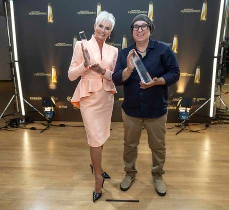 ABB KREATIVE- Preistraeger Auszeichnung Katia Convents und Paola von Griesheim gewinnen in der Kategorie Beste Ausstattung zu Gast bei der Gala Die Nacht der Kreativen Der Deutsche Fernsehpreis 2026 in der Flora am 08.09.2026 in Koeln NRW Deutschland