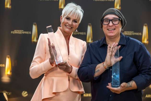 ABB KREATIVE- Preistraeger Auszeichnung Katia Convents und Paola von Griesheim gewinnen in der Kategorie Beste Ausstattung zu Gast bei der Gala Die Nacht der Kreativen Der Deutsche Fernsehpreis 2026 in der Flora am 08.09.2026 in Koeln NRW Deutschland