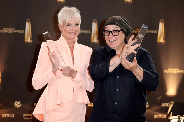 Katia Convents und Paola von Griesheim bei der Verleihung des Deutschen Fernsehpreises 2026 - Die Nacht der Kreativen in der Flora. Köln, 08.09.2026