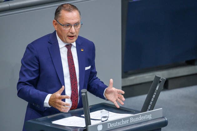 Bundestag Tino Chrupalla (AfD) im Deutschen Bundestag am 09.09.26 in Berlin. Berlin Berlin Deutschland Bundestag