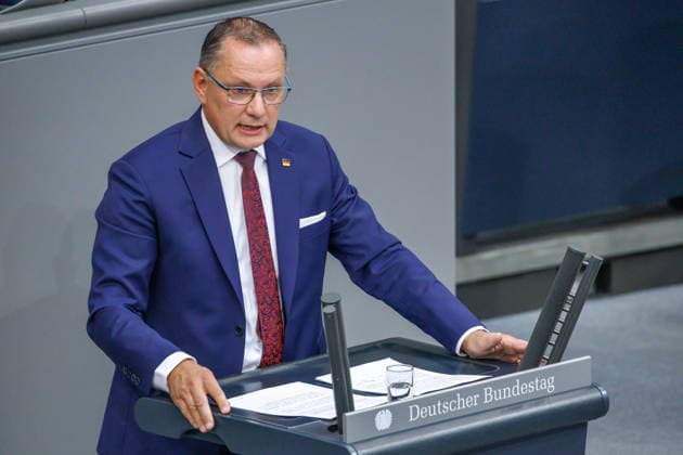 Bundestag Tino Chrupalla (AfD) im Deutschen Bundestag am 09.09.26 in Berlin. Berlin Berlin Deutschland Bundestag