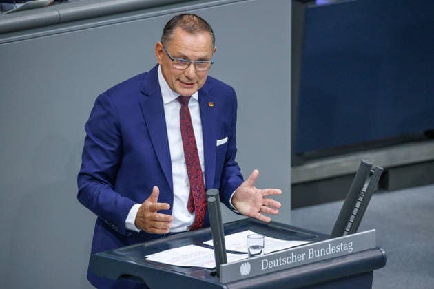 Bundestag Tino Chrupalla (AfD) im Deutschen Bundestag am 09.09.26 in Berlin. Berlin Berlin Deutschland Bundestag