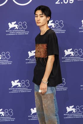83rd Venice International Film Festival in Venice, Italy - 09 Sep 2026. Actor Daido attends the photocall of the film The Color of the Sun during the 83rd Venice International Film Festival in Venice, Italy. Venice Italy Copyright: xMarcoxBaradax xSOPAxImagesx 20260909_PHOTOCALL THE COLOR OF THE SUN-23