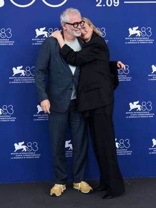IPA88311905 - Venice, 83rd Venice International Film Festival 2026 - Day 8 - Photocall for *Un Bon Petit Soldat* - Pictured: Jasmine Trinca, StÃ phane BrizÃ , Alba Rohrwacher  Copyright: xAlbertoxTerenghix xPoolxPhotoxEventsx08x IPA88311905