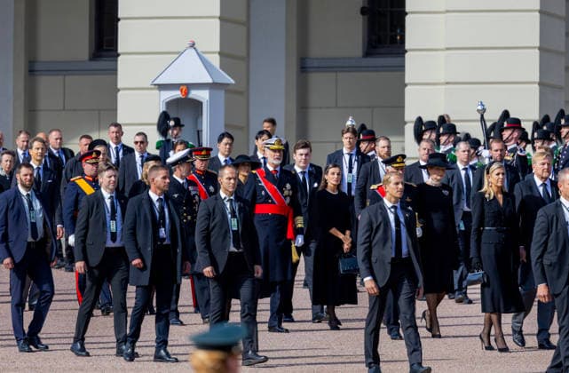 09-09-2026 Funeral of King Harald of Norway during a royal procession from the Royal Palace Chapel to the Cathedral in Oslo. Princess Victoria and Prince Daniel King Carl Gustaf Prince Carl Philip and Princess Sofia Princess Madeleine with Christopher O™Neill King Willem-Alexander and Queen Maxima and Princess Amalia Prince Albert and Princess Charlene King Abdullah II and Queen Rania Â  Copyright: xPPEx