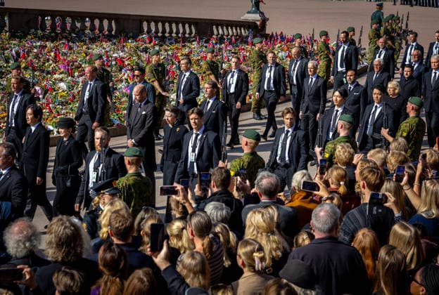09-09-2026 Funeral of King Harald of Norway during a royal procession from the Royal Palace Chapel to the Cathedral in Oslo. Prince Akishino and Princess Kiko Prince William and Princess Anne ( The Princess Royal ) Â  Copyright: xPPEx