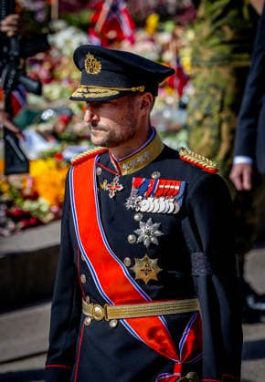 09-09-2026 Funeral of King Harald of Norway during a royal procession from the Royal Palace Chapel to the Cathedral in Oslo. King Haakon Â  Copyright: xPPEx