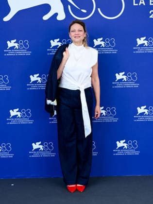 IPA88312471 - Venice, 83rd Venice International Film Festival 2026 - Day 8. Photocall for the film Dau. Pictured: Radmila Shchogolieva  Copyright: xAlbertoxTerenghix xPoolxPhotoxEventsx08x IPA88312471