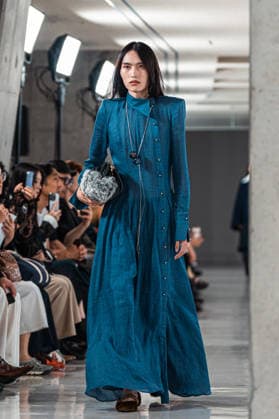 Runway model, September 9, 2026 - TRANO TOKYO S S27 RUNWAY SHOW Featuring ROMANIAN DESIGNERS & PIONEER DENIM at the Yoyogi National Stadium in Tokyo, Japan.  aflo_346390104