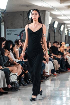 Runway model, September 9, 2026 - TRANO TOKYO S S27 RUNWAY SHOW Featuring ROMANIAN DESIGNERS & PIONEER DENIM at the Yoyogi National Stadium in Tokyo, Japan.  aflo_346390171