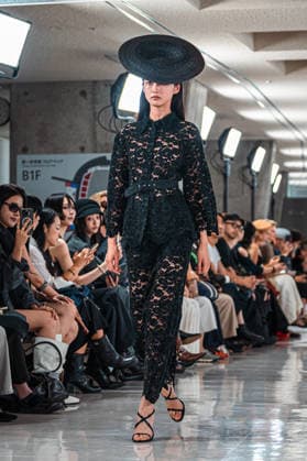 Runway model, September 9, 2026 - TRANO TOKYO S S27 RUNWAY SHOW Featuring ROMANIAN DESIGNERS & PIONEER DENIM at the Yoyogi National Stadium in Tokyo, Japan.  aflo_346390181