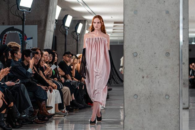 Runway model, September 9, 2026 - TRANO TOKYO S S27 RUNWAY SHOW Featuring ROMANIAN DESIGNERS & PIONEER DENIM at the Yoyogi National Stadium in Tokyo, Japan.  aflo_346390196