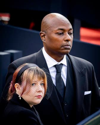 09-09-2026 Funeral of King Harald of Norway during a royal procession from the Royal Palace Chapel to the Cathedral in Oslo. American Shaman Durek and Maud and Leah and Emma Â  Copyright: xPPEx